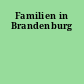 Familien in Brandenburg