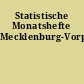 Statistische Monatshefte Mecklenburg-Vorpommern