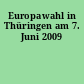 Europawahl in Thüringen am 7. Juni 2009