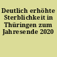 Deutlich erhöhte Sterblichkeit in Thüringen zum Jahresende 2020