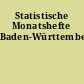 Statistische Monatshefte Baden-Württemberg