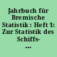 Jahrbuch für Bremische Statistik : Heft 1: Zur Statistik des Schiffs- und Warenverkehrs