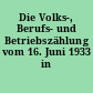 Die Volks-, Berufs- und Betriebszählung vom 16. Juni 1933 in Bremen