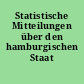 Statistische Mitteilungen über den hamburgischen Staat