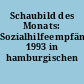 Schaubild des Monats: Sozialhilfeempfänger 1993 in hamburgischen Stadtgebieten