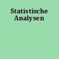 Statistische Analysen