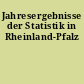 Jahresergebnisse der Statistik in Rheinland-Pfalz