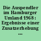 Die Auspendler im Hamburger Umland 1968 : Ergebnisse einer Zusatzerhebung zur Wohnungszählung am 25.10.1968
