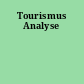Tourismus Analyse