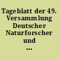 Tageblatt der 49. Versammlung Deutscher Naturforscher und Ärzte in Hamburg vom 18. bis 24. September 1876