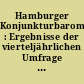 Hamburger Konjunkturbarometer : Ergebnisse der vierteljährlichen Umfrage bei Hamburger Unternehmen