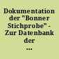 Dokumentation der "Bonner Stichprobe" - Zur Datenbank der Jahresabschlüsse deutscher Aktiengesellschaften, 1960 - 1997
