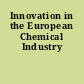 Innovation in the European Chemical Industry