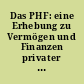 Das PHF: eine Erhebung zu Vermögen und Finanzen privater Haushalte in Deutschland