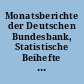 Monatsberichte der Deutschen Bundesbank, Statistische Beihefte : Reihe 1, Bankenstatistik nach Bankengruppen