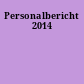 Personalbericht 2014