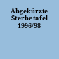 Abgekürzte Sterbetafel 1996/98