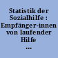 Statistik der Sozialhilfe : Empfänger-innen von laufender Hilfe zum Lebensunterhalt am 31.12. ... Deutschland