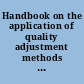 Handbook on the application of quality adjustment methods in the Harmonised Index of Consumer Prices