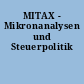 MITAX - Mikronanalysen und Steuerpolitik