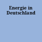 Energie in Deutschland