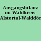 Ausgangsbilanz im Wahlkreis Alstertal-Walddörfer