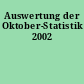 Auswertung der Oktober-Statistik 2002