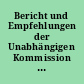 Bericht und Empfehlungen der Unabhängigen Kommission zum Status der Mitglieder der Hamburgischen Bürgerschaft