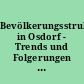Bevölkerungsstruktur in Osdorf - Trends und Folgerungen und die künftige Entwicklung dieses Stadtteils im Hamburger Westen