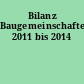 Bilanz Baugemeinschaften 2011 bis 2014