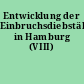 Entwicklung der Einbruchsdiebstähle in Hamburg (VIII)