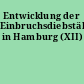 Entwicklung der Einbruchsdiebstähle in Hamburg (XII)