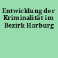 Entwicklung der Kriminalität im Bezirk Harburg