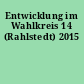 Entwicklung im Wahlkreis 14 (Rahlstedt) 2015