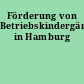 Förderung von Betriebskindergärten in Hamburg