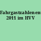 Fahrgastzahlenentwicklung 2011 im HVV
