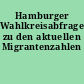 Hamburger Wahlkreisabfrage zu den aktuellen Migrantenzahlen