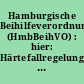 Hamburgische Beihilfeverordnung (HmbBeihVO) : hier: Härtefallregelungen bei Zusatzzahlungen