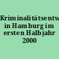Kriminalitätsentwicklung in Hamburg im ersten Halbjahr 2000