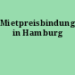 Mietpreisbindungen in Hamburg