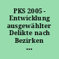 PKS 2005 - Entwicklung ausgewählter Delikte nach Bezirken und Stadtteilen