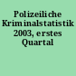 Polizeiliche Kriminalstatistik 2003, erstes Quartal