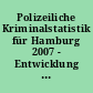 Polizeiliche Kriminalstatistik für Hamburg 2007 - Entwicklung der Körperverletzungsdelikte im Fünfjahresvergleich