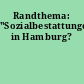 Randthema: "Sozialbestattungen" in Hamburg?