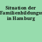 Situation der Familienbildungsstätten in Hamburg
