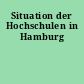 Situation der Hochschulen in Hamburg