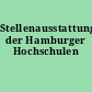 Stellenausstattung der Hamburger Hochschulen