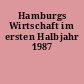 Hamburgs Wirtschaft im ersten Halbjahr 1987