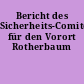 Bericht des Sicherheits-Comités für den Vorort Rotherbaum