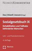 Sozialgesetzbuch IX : Rehabilitation und Teilhabe behinderter Menschen ; Handkommentar